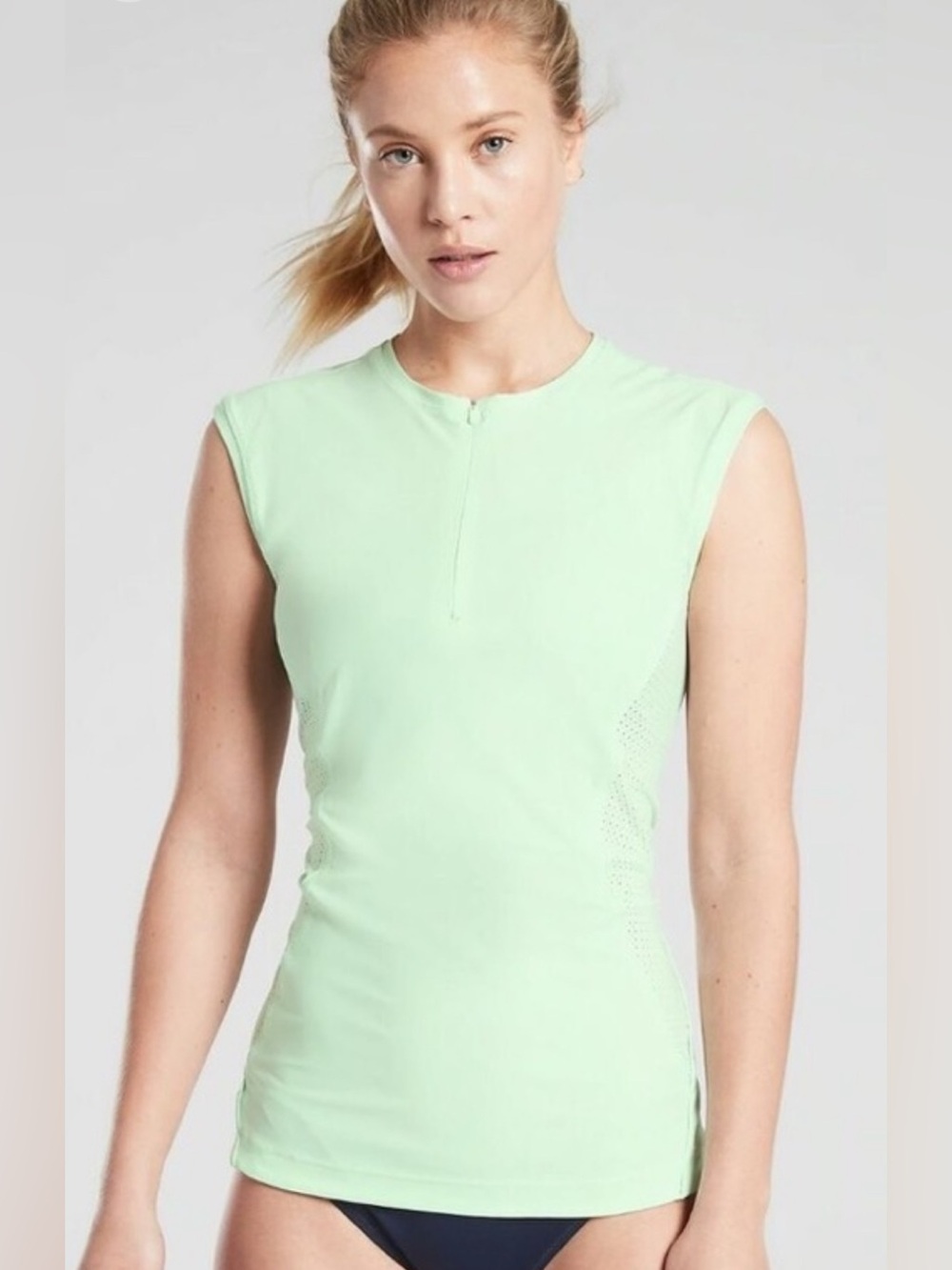 Athleta Pacifica II Sleeveless Performance Tank light Green size Large